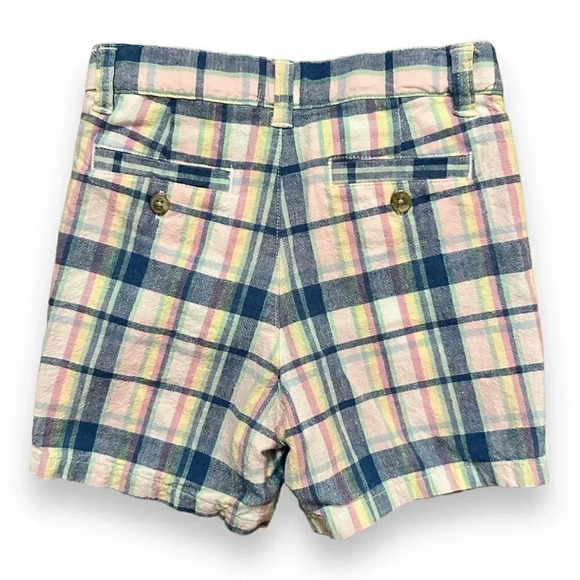Janie & Jack | Plaid Linen-Cotton Shorts (2T) - Picture 4 of 6